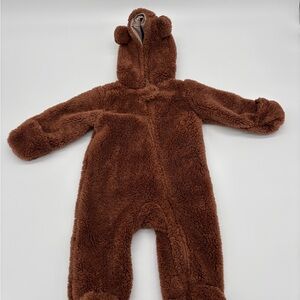 Carter’s Fleece Bear Bunting | Baby 6 Months | Hooded One-Piece